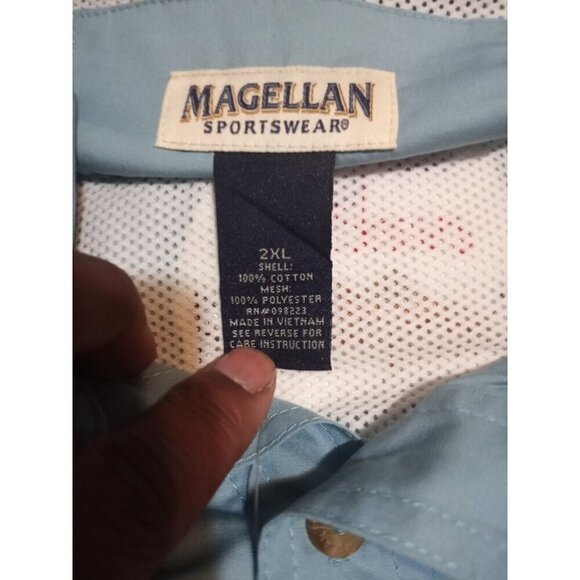New Magellan Gear Mag Release Shirt Mens 2XL Vented Fishing Short Sleeve UPF 20 - Picture 9 of 11